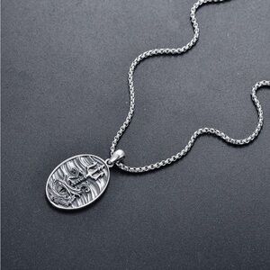 NWOT Trident Silver Pendant Necklace